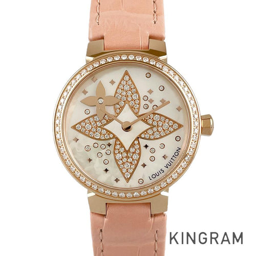 LOUIS VUITTON Slim Star Blossom 28 battery replacedquartz Women's