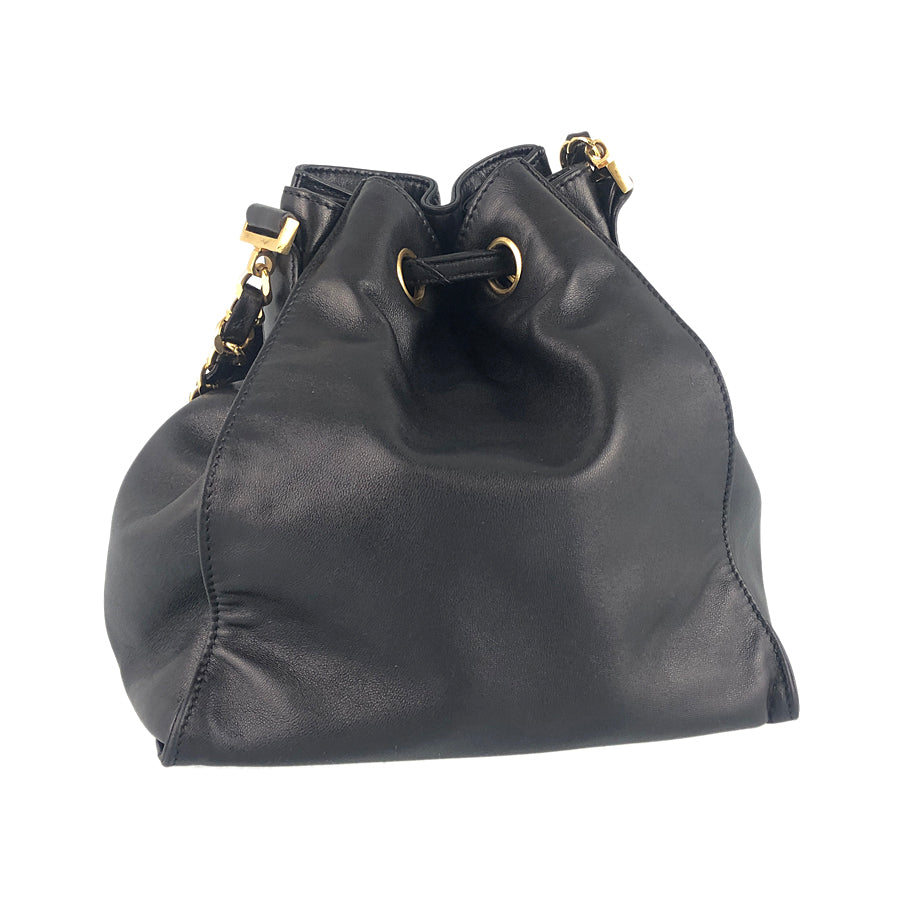 Chanel Drawstring Pouch Coco Mark Shoulder Bag