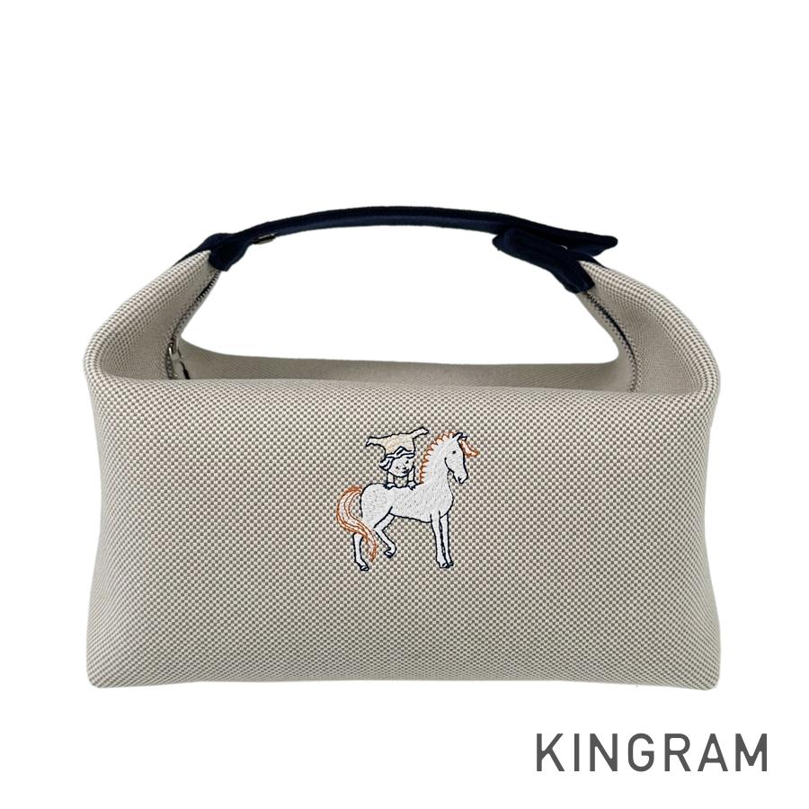 HERMES Brid A Black Cabrio GM Pouch – kingram-japan
