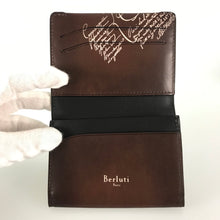 Load image into Gallery viewer, Berluti Calligraphy Bifold Card Case
