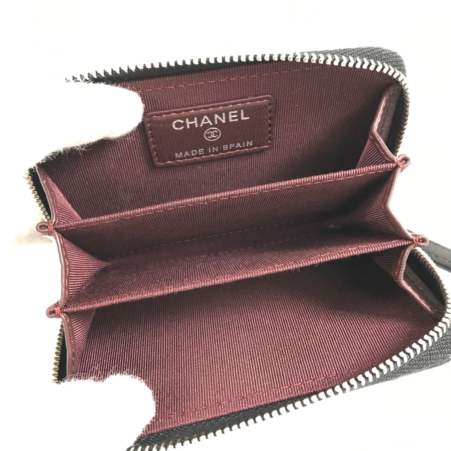 CHANEL Matelasse Zip Around SilverHardware coin purse – kingram-japan