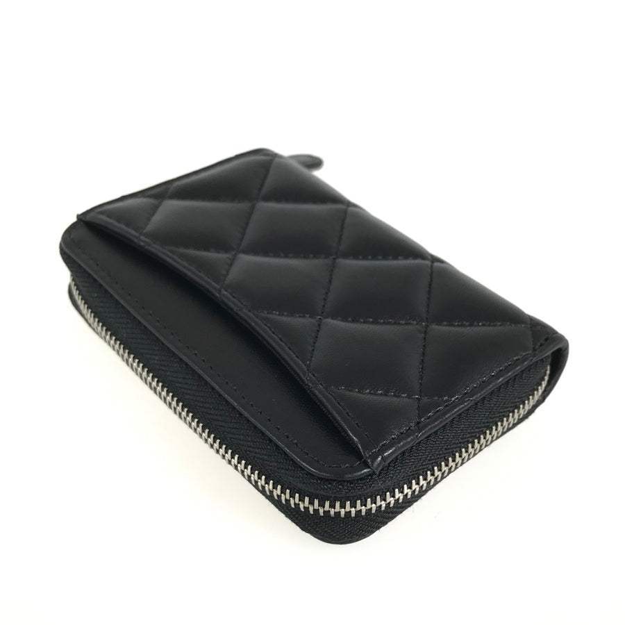 CHANEL Matelasse Zip Around SilverHardware coin purse – kingram-japan