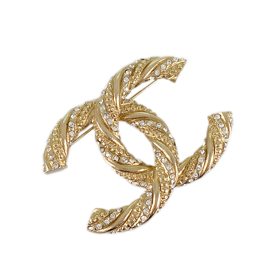 Chanel leaf store brooch