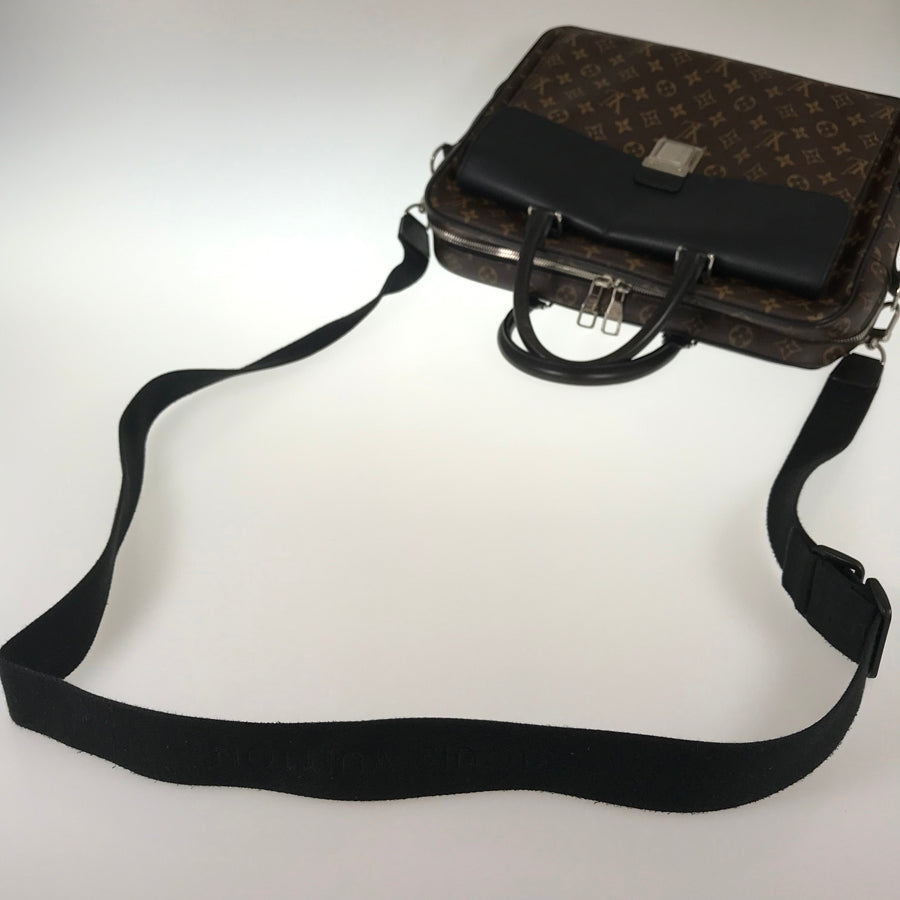 LOUIS VUITTON Monogram Macassar Soft Briefcase M56719 Briefcase