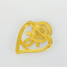 Load image into Gallery viewer, CHANEL heart Brooch
