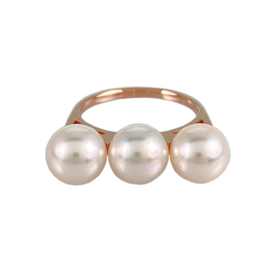 TASAKI three pearl ring, size hotsell 7