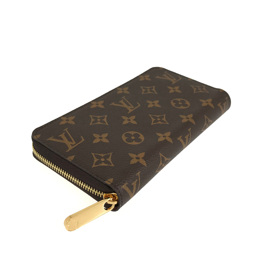 Louis Vuitton Monogram Zippy Long Wallet M42616 Brown PVC Leather