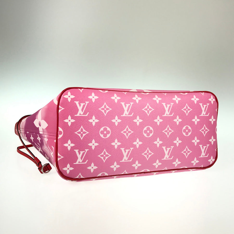 Louis Vuitton LV Escale Neverfull MM M45127 Rouge Pouch Red Women's  w/storagebag