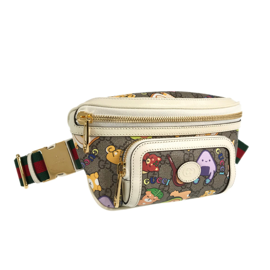GUCCI Angela Nguyen Pikarar GG Supreme Animal Print Belt Bag Waist