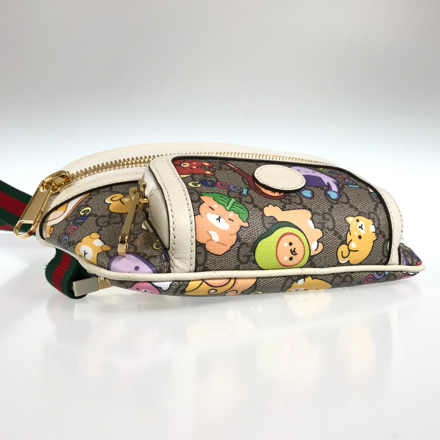GUCCI Angela Nguyen Pikarar GG Supreme Animal Print Belt Bag Waist