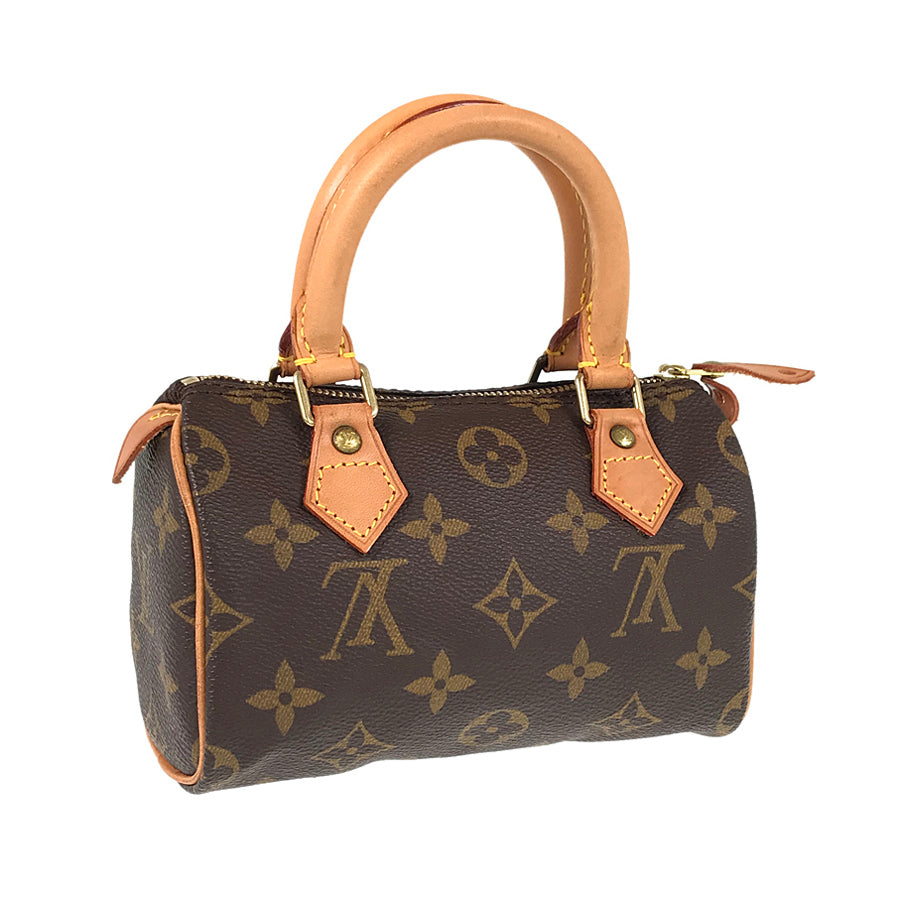 LOUIS VUITTON Monogram Mini Speedy Small Handbag M41534 Brown