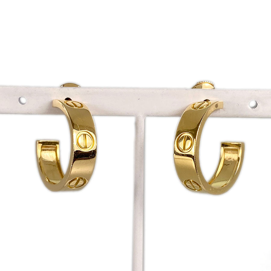 Cartier Yellow Gold LOVE Stud Earrings | Harrods UK