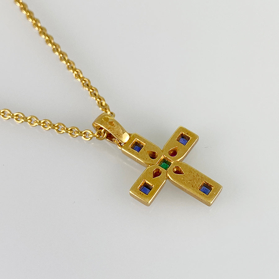 14K Yellow Gold Diamond Cross Necklace – Shalimar Custom Jewelers