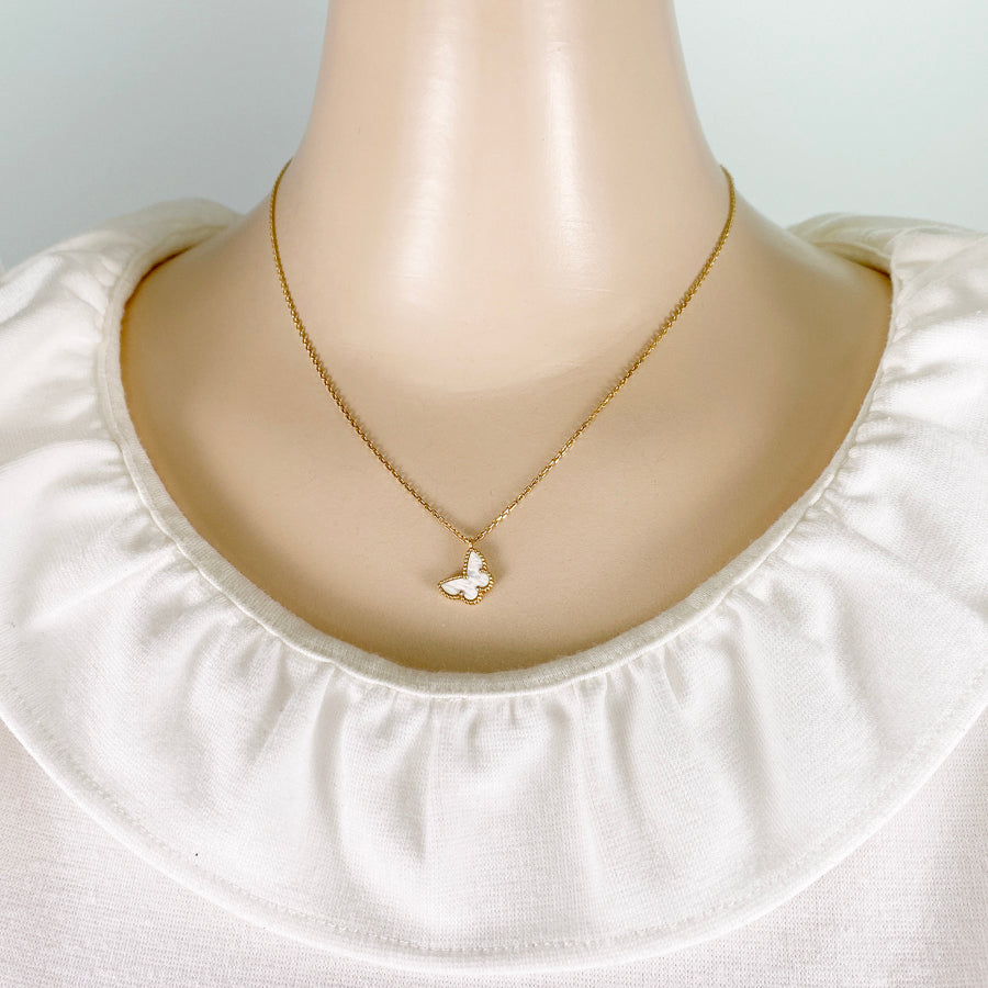 Van Cleef & Arpels Sweet Alhambra Papillon Necklace VCARF69300