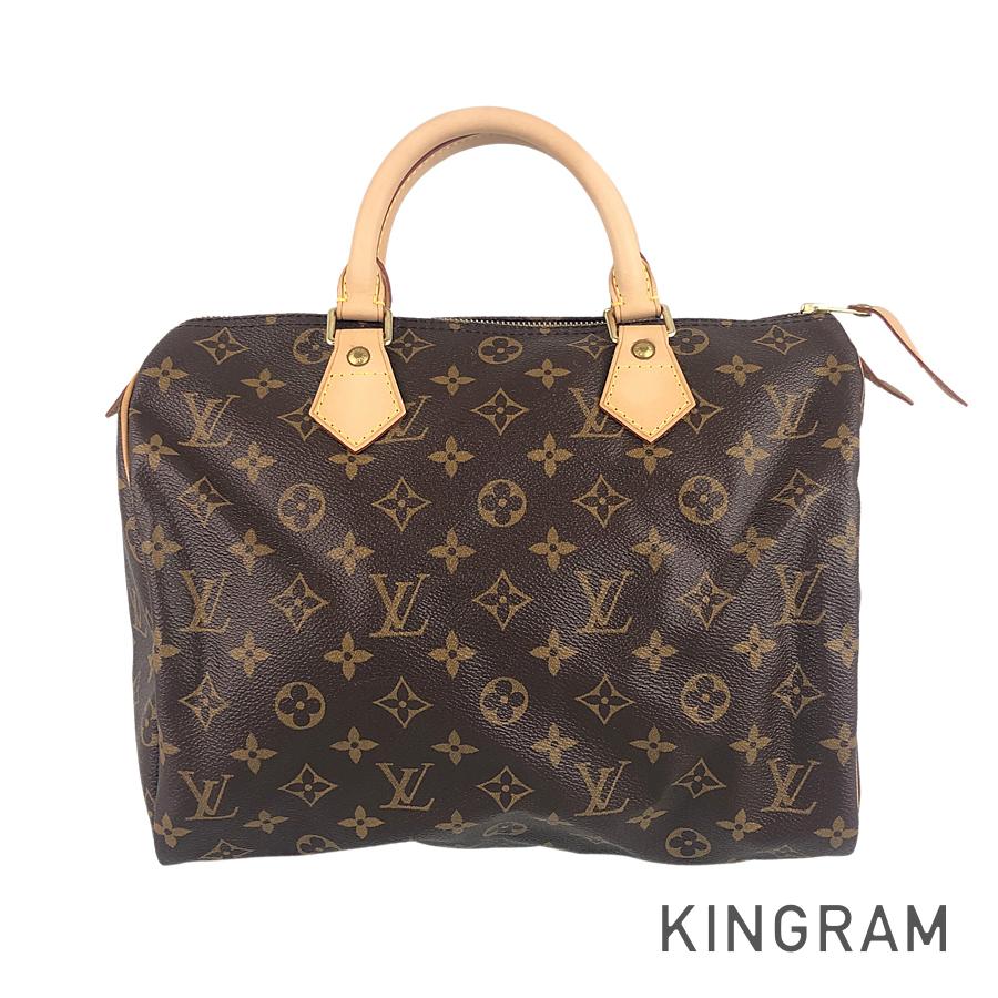 Louis Vuitton Speedy 30 Monogram Satchel Purse Brown Bag Handbag