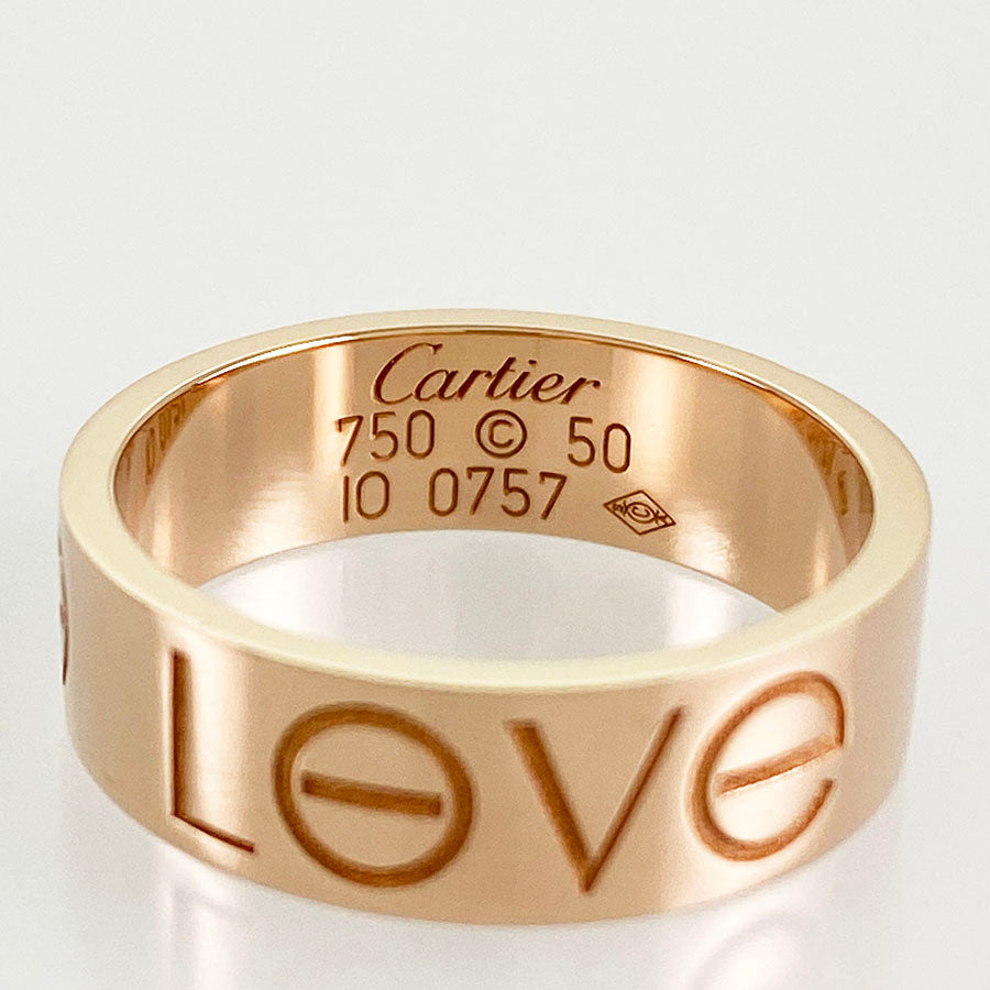 Cartier love best sale ring engraving